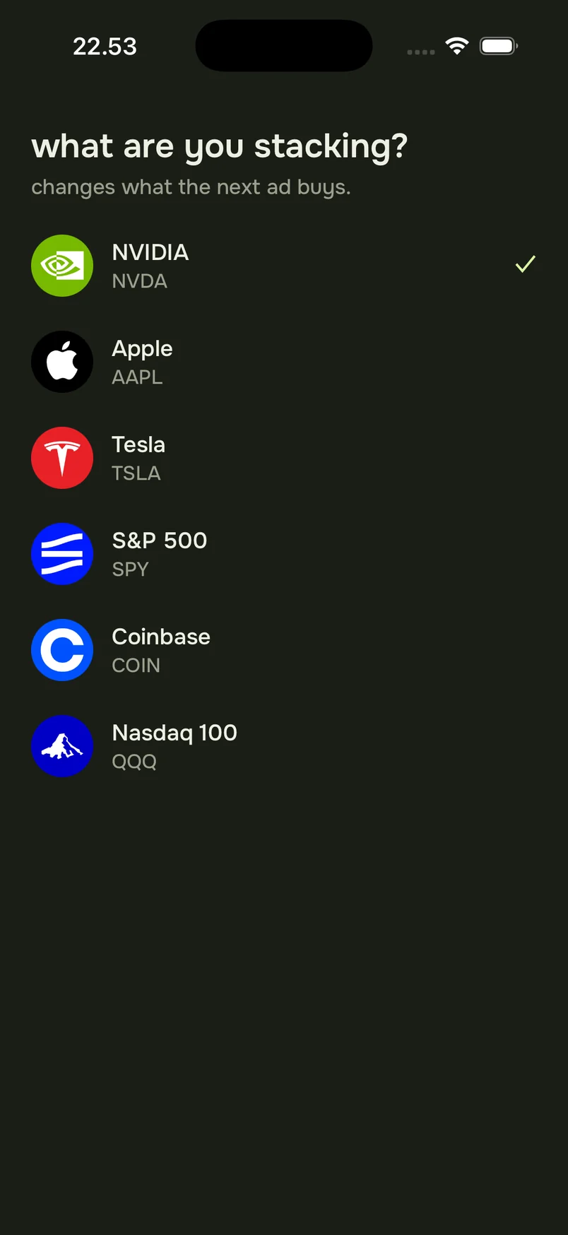 The company picker
